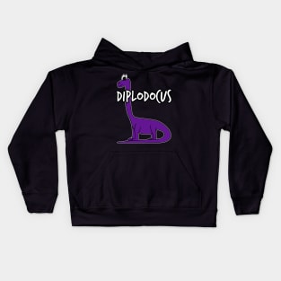 Doodle Diplodocus Dinosaur Herbivorous Jurassic Kids Funny Kids Hoodie